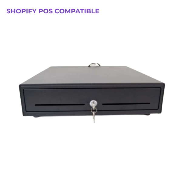 Cash Drawer - Black  | RJ11 Printer Kick Cable | Shopify POS