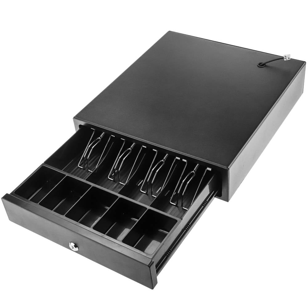 Cash Drawer - Black  | RJ11 Printer Kick Cable | Shopify POS